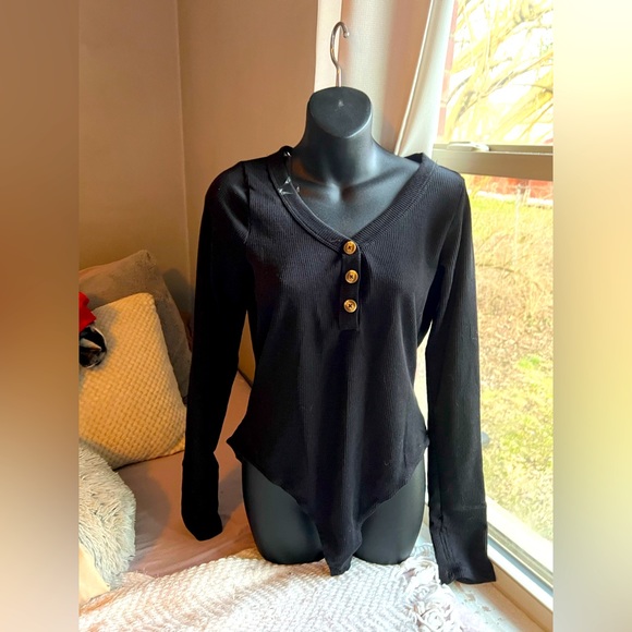 Culture Code Black Bodysuit - Size L - Picture 1 of 3